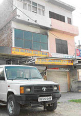 The rented building where Dr Dayal Singh Memorial School of Nursing, Nangal, is situated