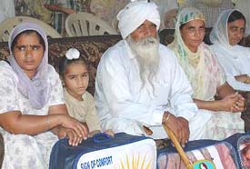 The next of kin at a function held in the memory of Kargil war heroes in Jalandhar on Tuesday.