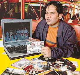 Akhil Bansal with his memories of the Wagah border.