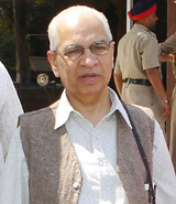 Justice Rana Bhagwandas, Acting Chief Justice of Pakistan, at the Wagah border on Saturday