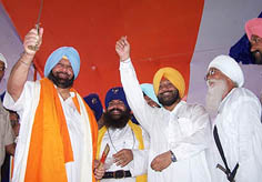 The Punjab Chief Minister, Capt Amarinder Singh, at the state-level function to mark Sampooranta 