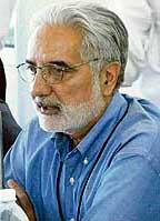 Punjab Cricket Association chief I.S. Bindra addresses a press conference at the Sector 16 Cricket Stadium in Chandigarh
