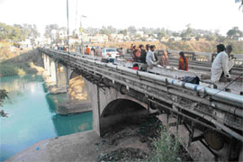 The bridge over the Sirhind canal is the main cause for concern for residents of Ropar.