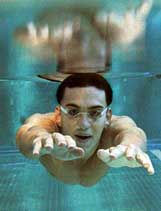 Hungarian world champion Laszlo Cseh takes part in a training session for the upcoming FINA World Swimming Championship on Wednesday. 