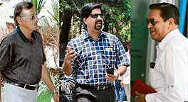 Former India captains like Srinivas Venkataraghavan (left), Kris Srikkanth (centre) and Chandu Borde are of the view that only Test cricketers know the pressure of playing at the highest level.