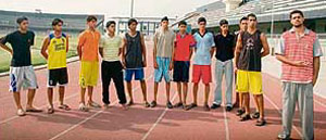 Due to apathy of the authorities, these basketball players, who have been staying at the Baba Lodhiana Basketball Academy, set up in the Guru Nanak Stadium in Ludhiana, are forced to go without power and water in the scorching summer.