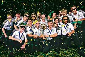 Australia�s World Cup champions at a ceremony in Sydney on Thursday. 