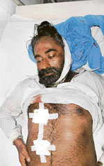 Madan Singh in the Civil Hospital, Mohali