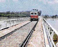 The bridge on the Lohian Khas-Makhu section which continues to be the only road link between Jalandhar-Nakodar-Kapurthala and Makhu-Ferozepur areas