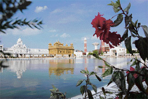 A view of the Golden Temple in Amritsar.