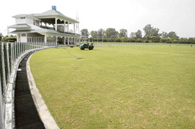 The cricket field at Tau Devi Lal stadium in Sector 3, Panchkula, has become the first ground in north India to be given to the ICL on lease for its matches.