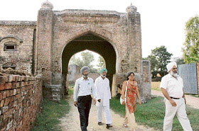 The majestic haveli at the border village of Narli where Shaheed Bhagat Singh took shelter many times.� Photo by Rajiv Sharma