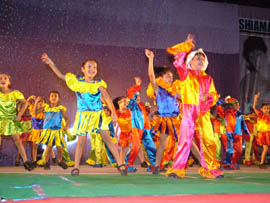 Kids perform during the dance night held ats DIPS in Jalandhar.