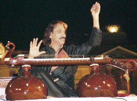 Mustafa Raza perform at the 6th Baba Jassa Singh Kapurthala Heritage Festival in Kapurthala on Saturday night