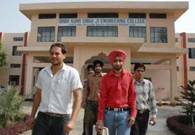 Students of Baba Kuma Singh Ji Engineering College.