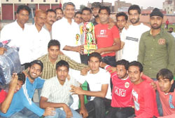 Jalandhar team with the trophy.