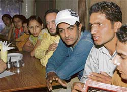 Students of the Bachelor of Physical Education course at the Government College of Physical Education, Patti, express resentment against discontinuation of the course on Friday. 