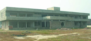 The Ferozepur Circuit House which lies incomplete for past 10 years. A Tribune photograph