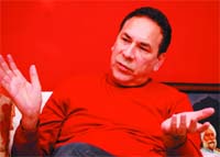 Jagrup Singh Brar, MLA from Canada discussing NRI investment in India at Bathinda on Friday. 