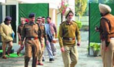 Director General of Punjab Police N.P.S. Aulakh in Bathinda on Wednesday. The DGP held a meeting with senior police officials of the region.