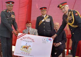 Lt. General Pradeep Khanna releasing the �Special Day Cover� issued by the Army Postal Service in Bathinda