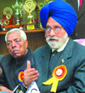 Deputy Speaker of the Lok Sabha, Charanjit Singh Atwaladdressing the mediapersons in Bathinda on Sunday.