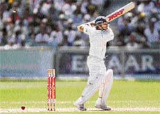 Sachin Tendulkar is bowled by Australian paceman Stuart Clark on the second day of  the first Test in Melbourne on Thursday.