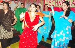 Students performing at the annual function of the First Computer Institute in Bathinda on Monday.
