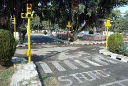 A view of the children�s traffic park-cum-traffic training institute. 