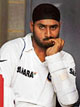 Harbhajan Singh waits for his turn to bat in Canberra.