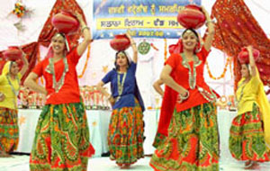 The participants performing �Sammi� at the annual day function of Mata Sahib Kaur Girls College and MSKG Collegiate Senior Secondary School held at Talwandi Sabo, 30 km from here, on Sunday.