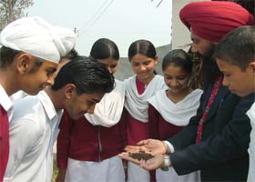 Government High School, Ucha, has set an example in environment conservation through innovative techniques