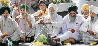 Farmers� protest in Chandigarh