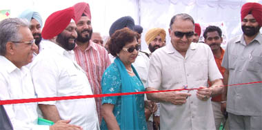 Punjab Governor and Administrator, Union Territory, Chandigarh, Gen. (Retd.) S.F. Rodrigues inaugurating the drug de-addiction camp on the premises of Civil Hospital in Ferozepur on Thursday.