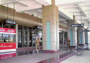 The Pathankot civil airport wears a deserted look with the suspension of flights by Air Deccan. 