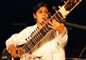 Patiala�s Kumari Bhairavi performing in Bathinda on Saturday evening. 