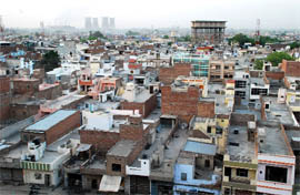 A view of the city from Bathinda Fort. Hardly any green area comes to notice.
