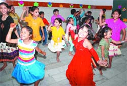 Students of DIPS perform a dance on the concluding day of a summer workshop in Jalandhar