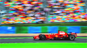 France, during the first free practice session of the French Formula One Grand Prix.