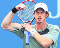 Andy Murray of Britain celebrates after defeating Jurgen Melzer of Austria 6-7 (5/7), 6-4, 7-6 (7/5), 6-1, 6-3 in the third round of the 2008 U.S. Open. 