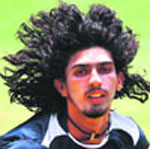 Ishant Sharma during a training session at the Chinnaswamy Stadium in Bangalore 