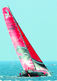 US Puma Ocean Racing take part in a training session off the coast of Alicante on Thursday. Starting from Alicante with in-port racing, the Volvo Ocean Race will for the first time, take in Cochin, India, Singapore and Qingdao, China before finishing in St Petersburg, Russia. 