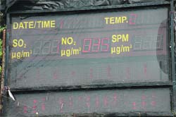 The air quality monitoring meter at the clock tower will keep a tab on pollution levels. 