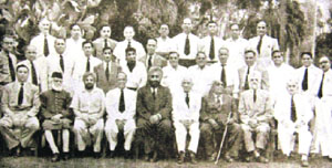 A picture taken at the first meeting of the Wild Life Preservation Society.