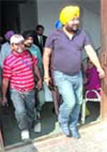 Singer Daler Mehndi at the court complex in Patial