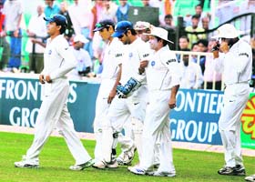 M.S. Dhoni asked the former skipper Sourav Ganguly to lead the team in the field