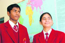 Sonali Pundir and Ranjan Kumar who have been selected for a cultural exchange programme.