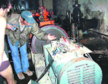 A mini hydroelectric project run by villagers at Ganghria near Hemkund Sahib in Chamoli district of Garhwal.