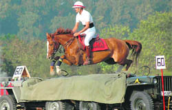 Showjumping in progress at the IMA.