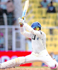 Harbhajan Singh in action on Day 3 of the first Test in Chennai on Saturday.